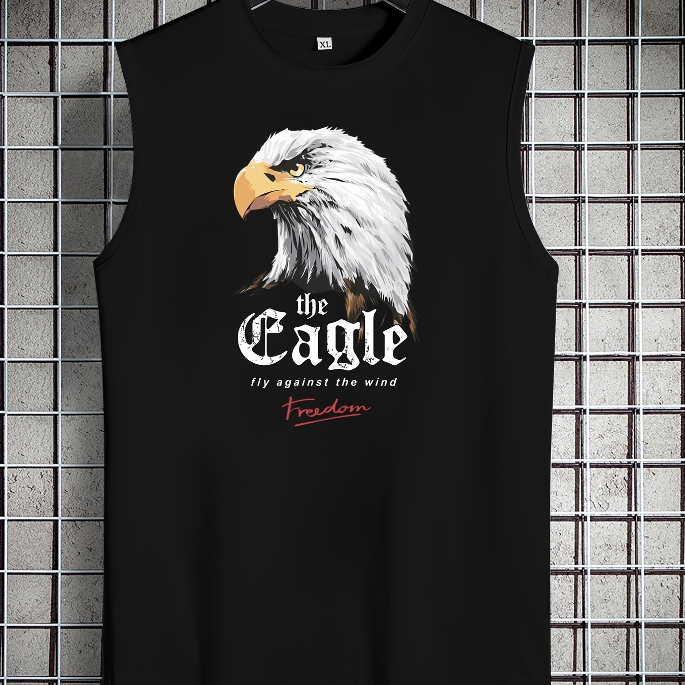 Eagle Print Men's Casual Tank Tops Plus Size Fitness Training Sports Vest Oversized Sleeveless T-shirt For Spring And Summer,best Sellers Gifts