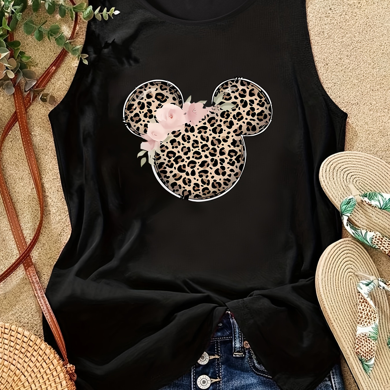

Women's Tank Top Polyester Sleeveless Top Slight - Tank