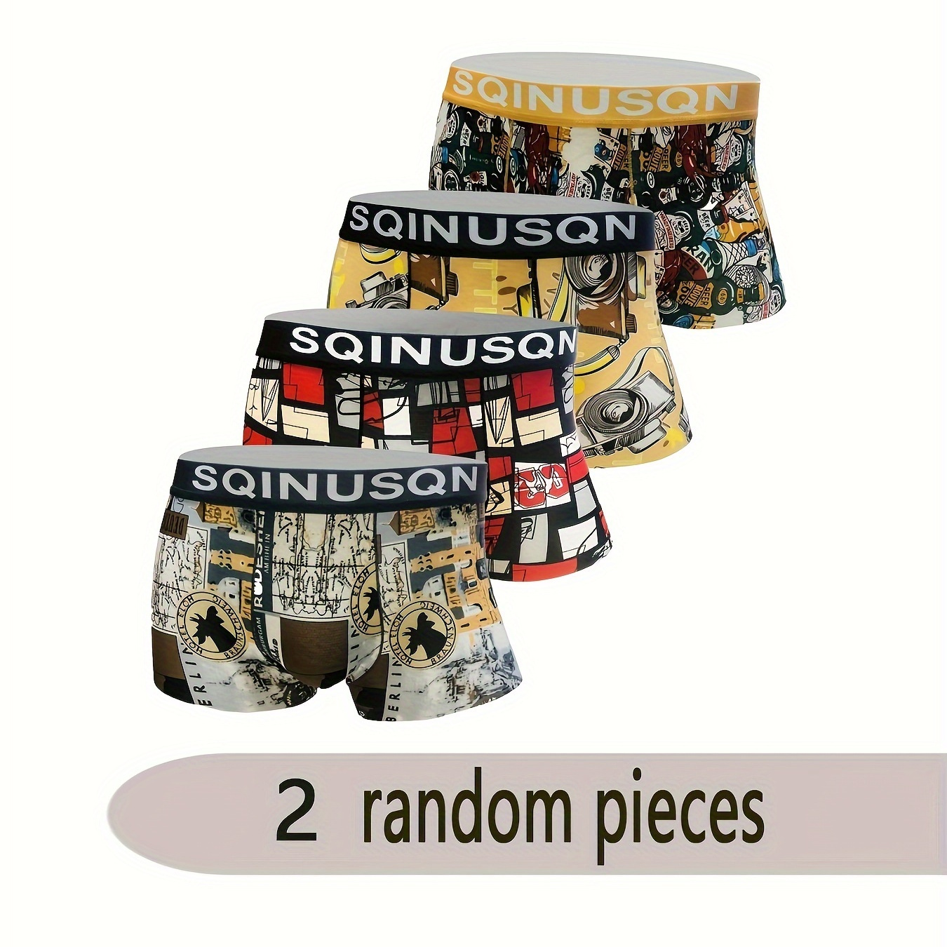 2pcs estilo aleatorio ropa interior hombres boxer briefs Temu Mexico
