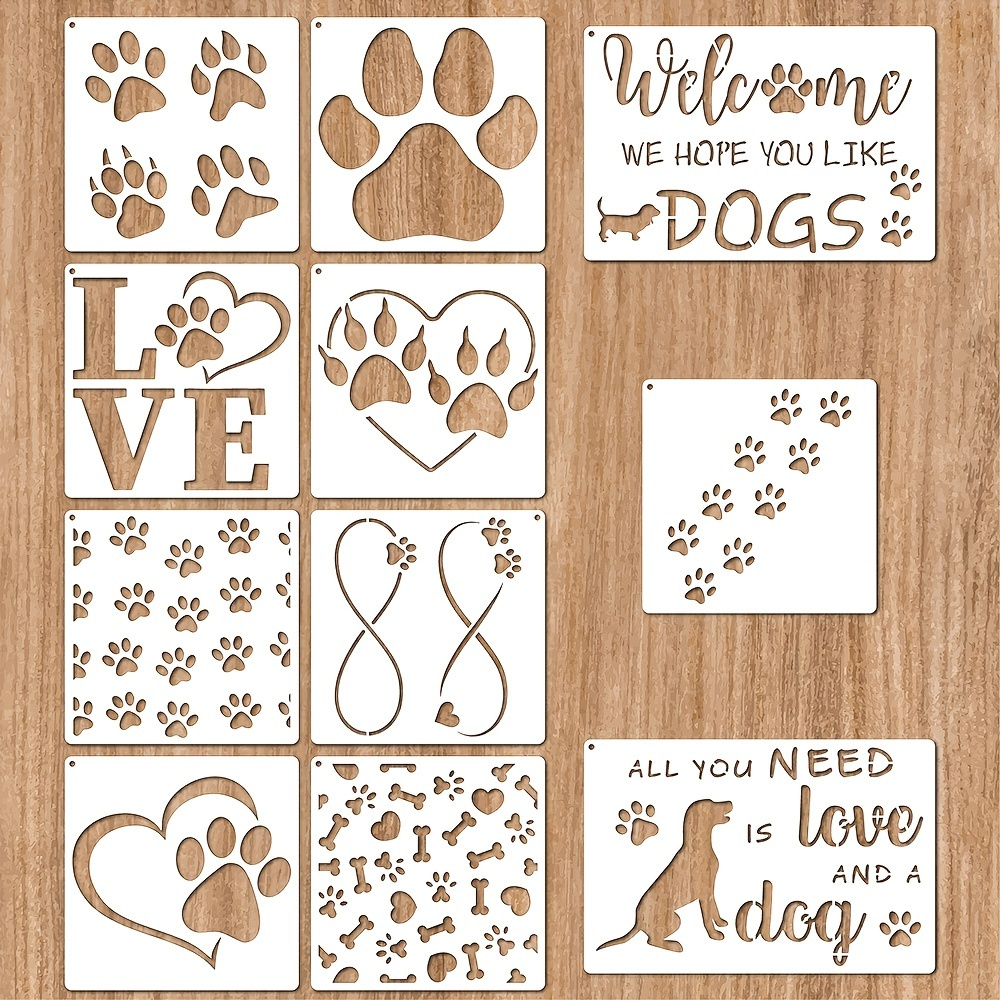 Paw Print Stencil Large Wall Stencils For Painting On Wood, Cat Dog Paw  Template Reusable Giant Wood Burning Stencils And Patterns Projects For  Floor Tile Cement Home Decor (paw) - Temu Philippines