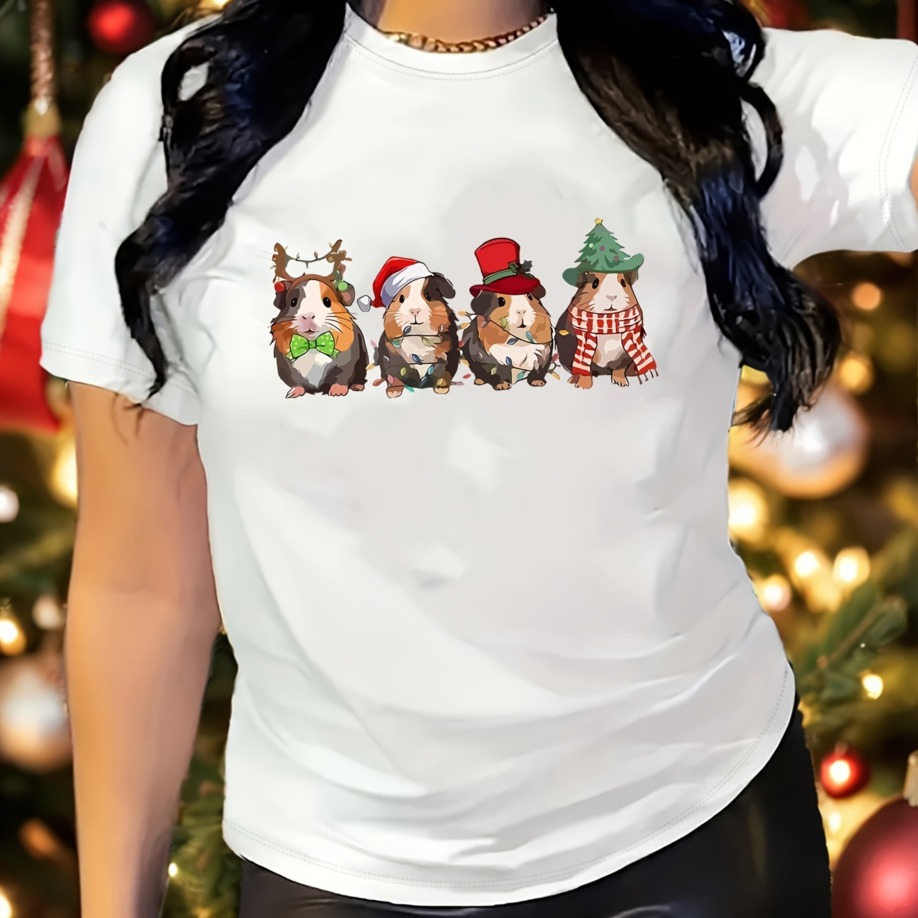 

Christmas Guinea Pig T- For , Top, Summer Knit , , , Regular Fit, Sleeveless Pullover