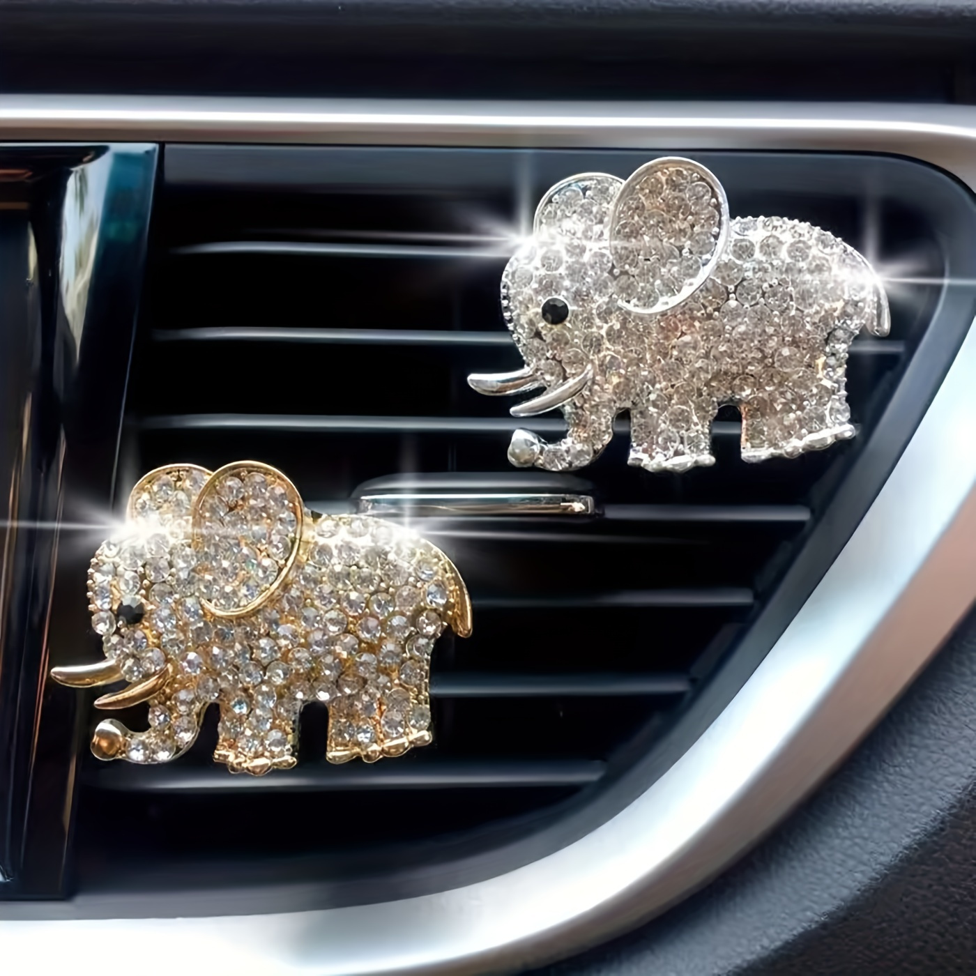 

1pc Elephant Car Air Vent Perfume Clip, Cartoon Tuyere Fragrance Car Accessories