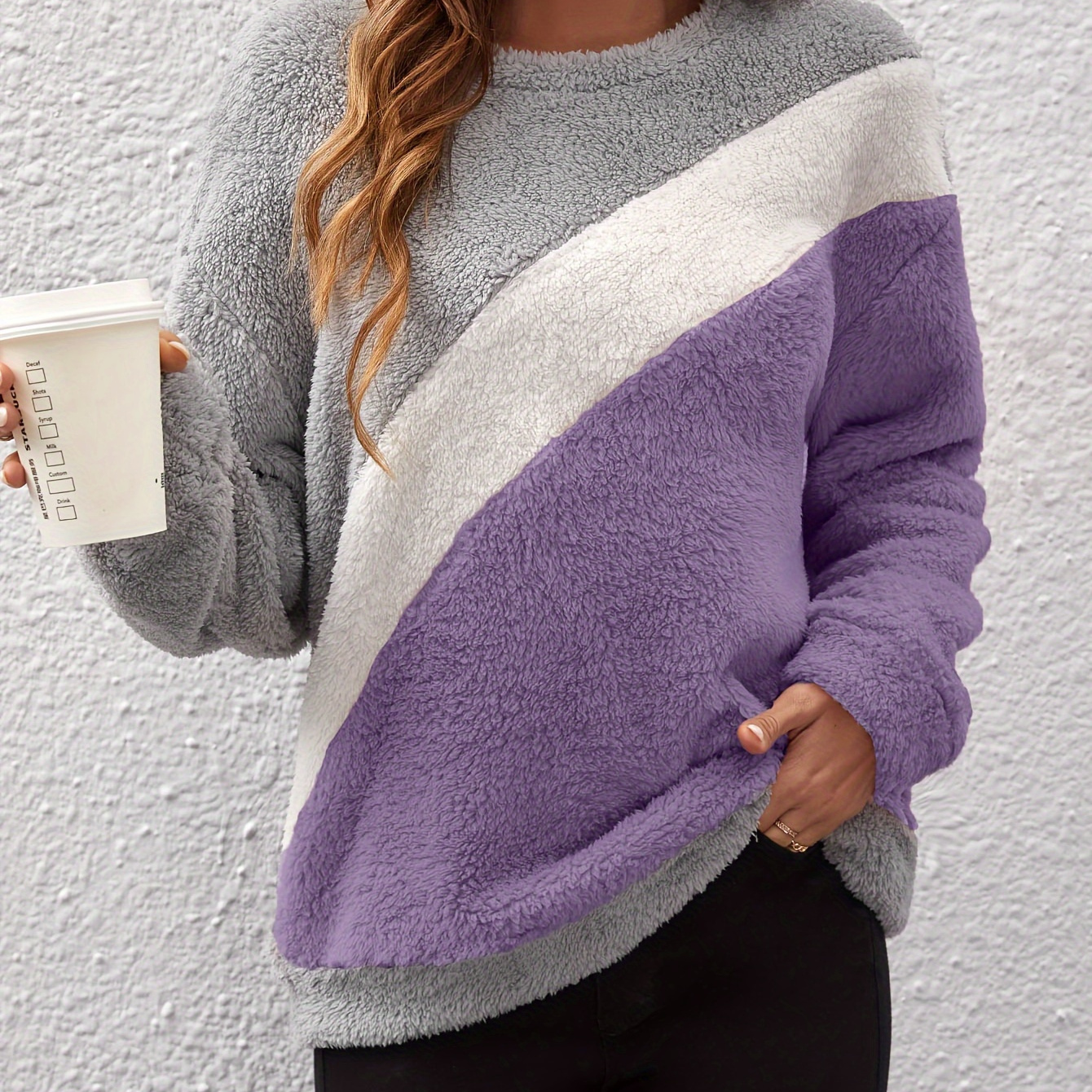 

Women's Knit Sweater - Casual Long Sleeve Crew Neck Pullover, Polyester , Machine Washable For Fall/winter, High-end, Loose Fit, , Autumn/winter