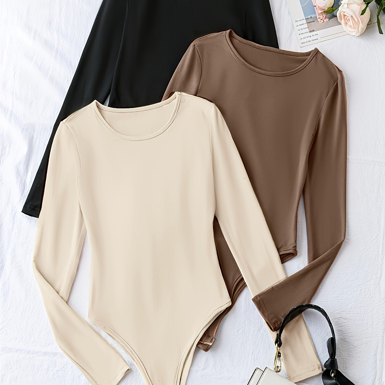 

Bodysuit Set - 3pcs Bodycon For , Elastane , For /fall