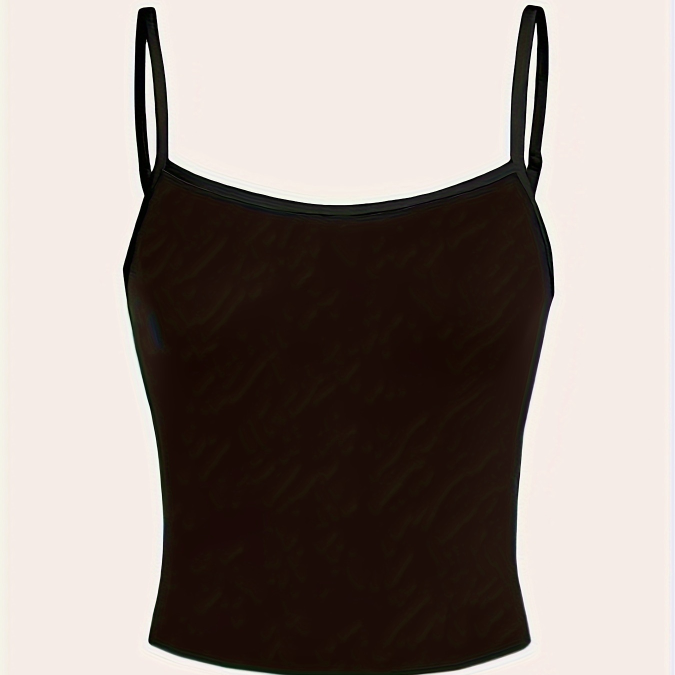 

Solid Color Simple Cami Top, Casual Sleeveless Cami Top For Summer, Women's Clothing