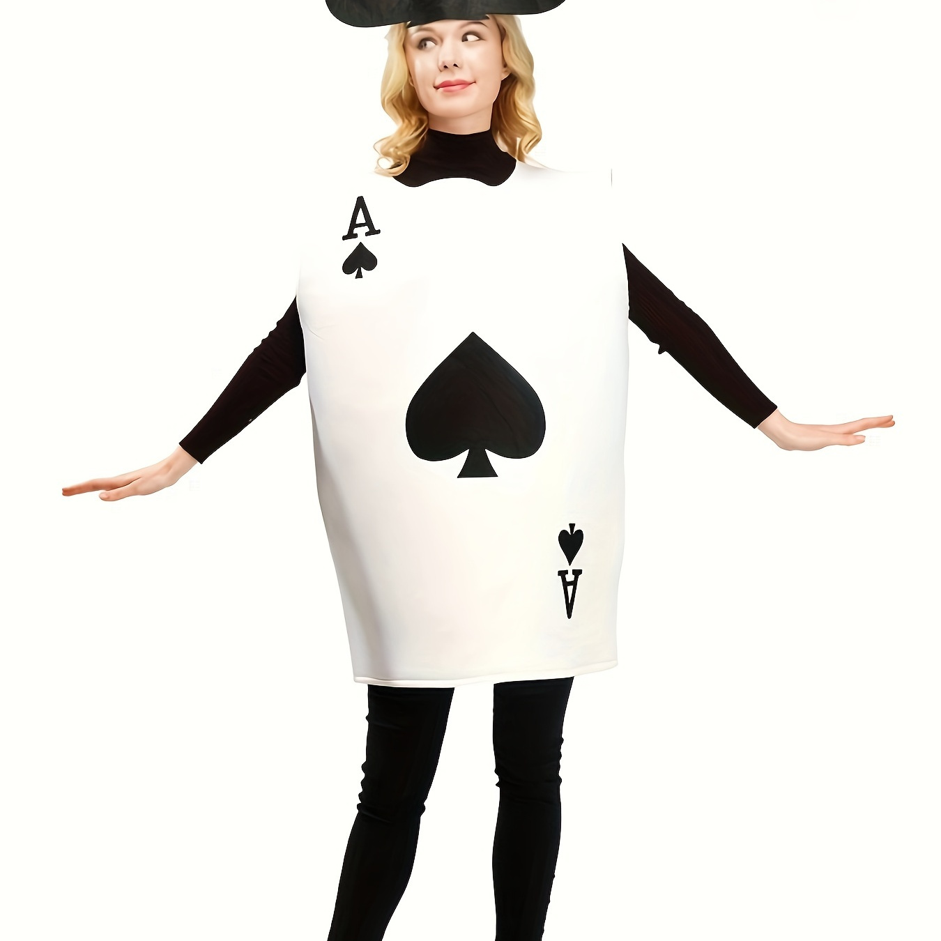 

Women's Card Costume Costume Role Playing Party Card Adult Body Suit