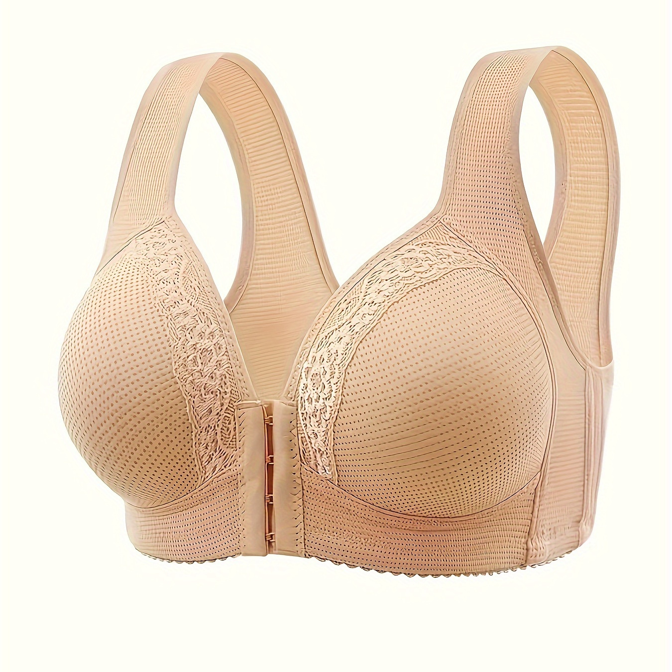 Wireless Full Coverage Bra for Women Wide Band Front Hollow Out