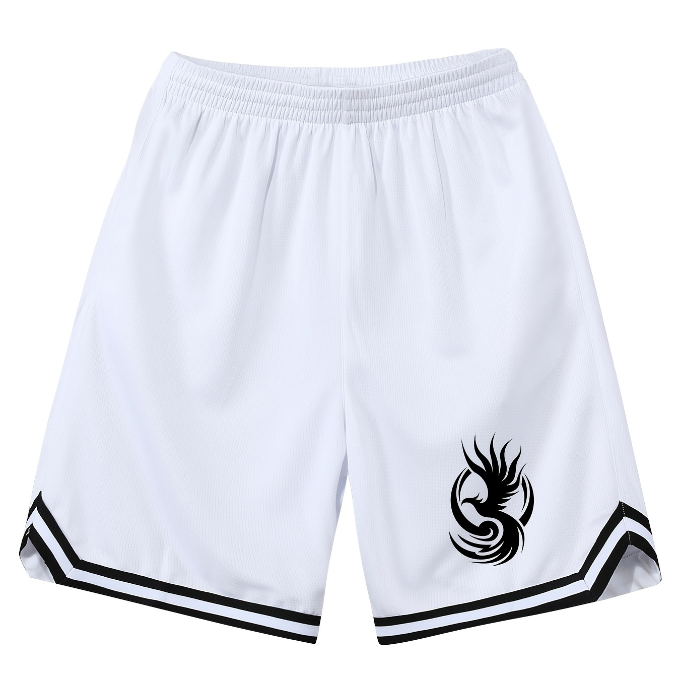 Men's Graphic Print Basketball Shorts Athletic Short Pants Quick Drying