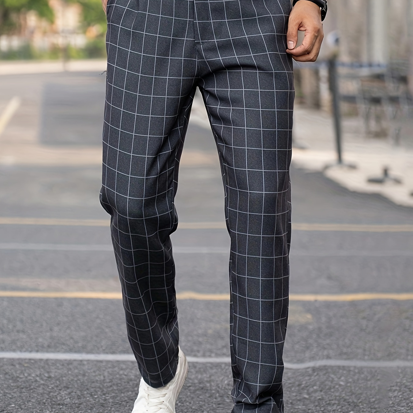 

Men's Suit Pants With Design, Regular Fit And Cuffed Casual Bottoms For Business And Formal , Suitable For All