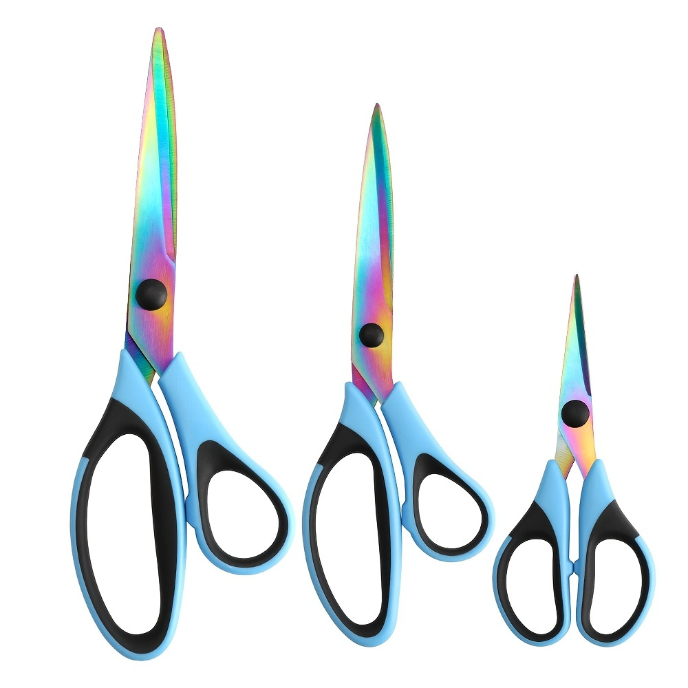 Hand-shears, iBayam 8 Heavy Duty Scissors Bulk 1-Pack, 2.5mm Thickness  Ultra Sharp Blade Shears with Comfort-Grip Handles for Home School Tool  Craft
