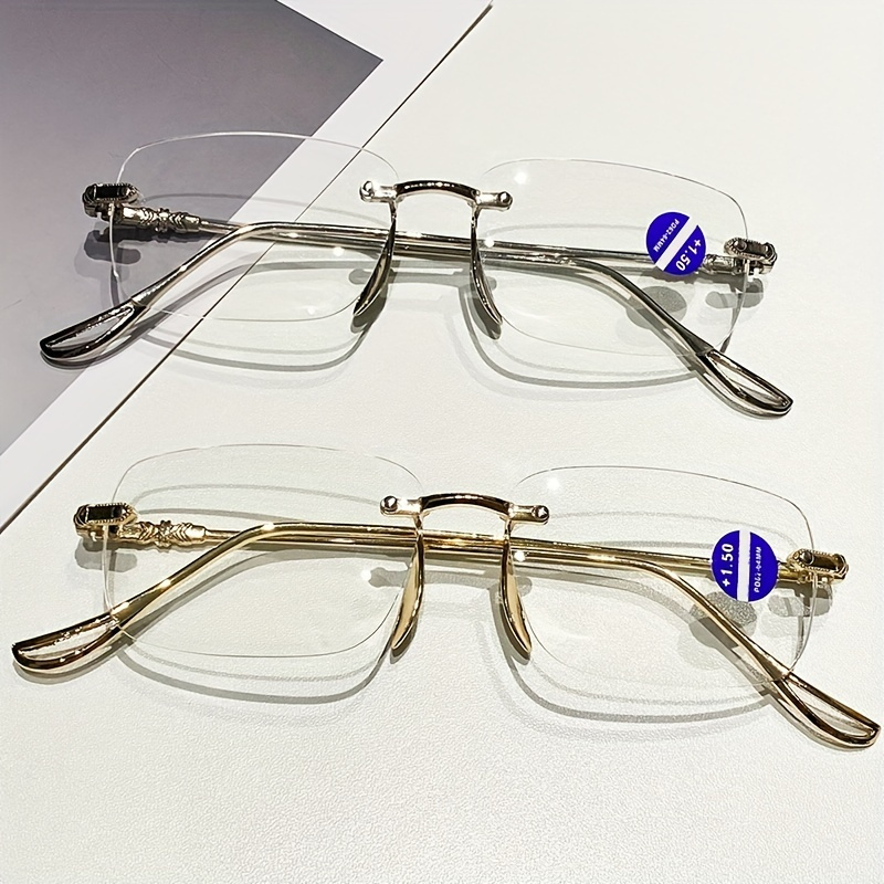 1 Pair Of Fashion Reading Glasses With Plastic Frame, Blue Light Blocking Glasses Unisex