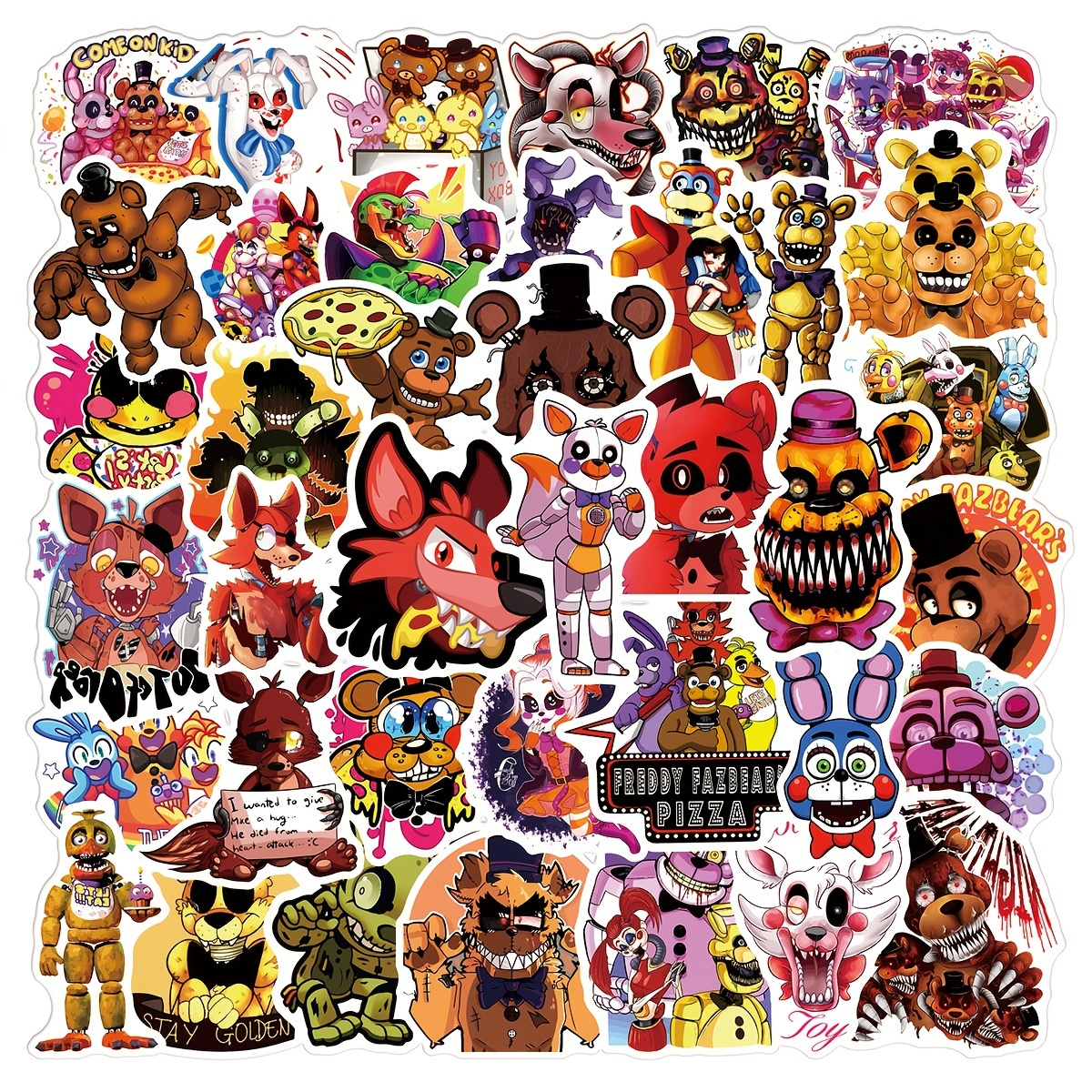  62Pcs Cool Omori Game Stickers Pack, Horror Aesthetic Vinyl  Waterproof Decal for Water Bottle, Laptop, Phone, Scrapbook, Journal Gift  for Kids Teens Adults Toddler for Party Supply Favor Decoration… : Toys