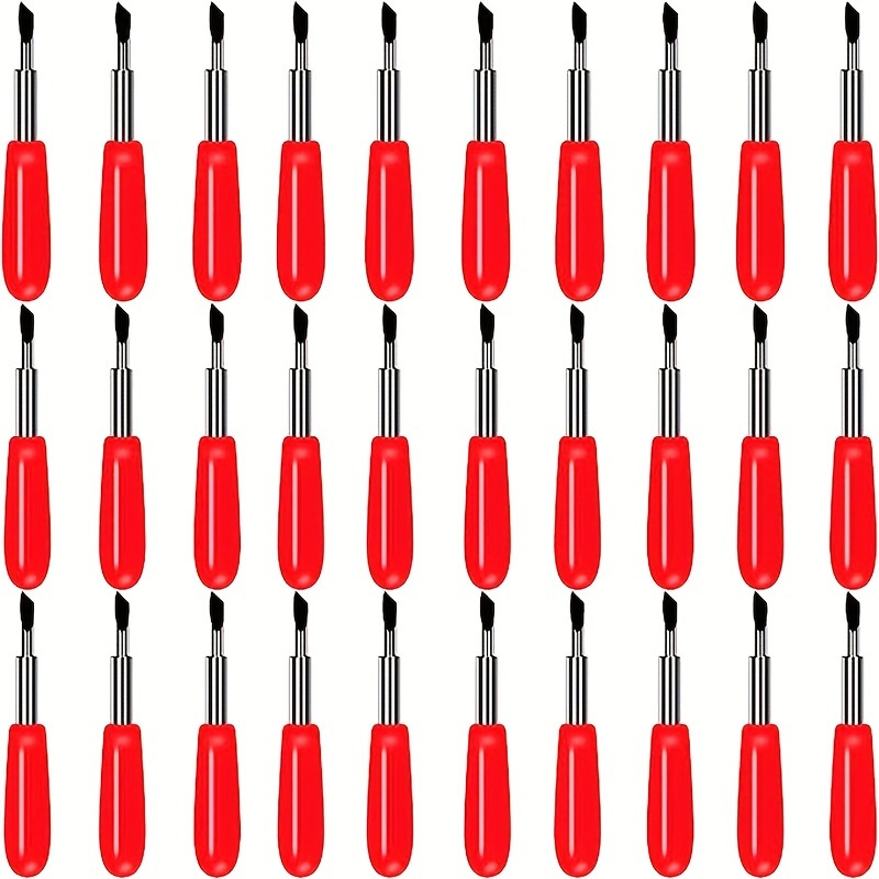 50pcs Replacement Cutting Blades For Cricut Explore Air 2/Air 3/Maker/Maker  3, Including 10PCS Fine Point Blade, 30PCS Standard Blades And 10PCS Deep