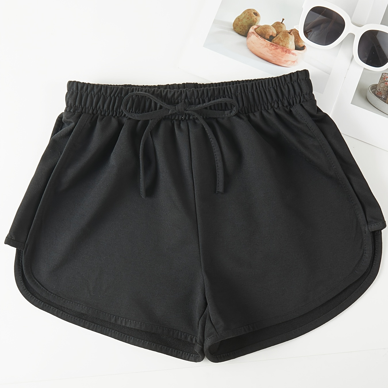 

Women's Lightweight Summer Athletic Shorts - Waist, Casual Running & Yoga , Breathable Polyester