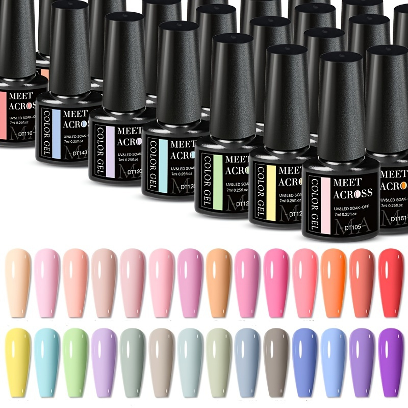 

7ml Long-lasting Gel Nail Polish In Vibrant Colors Macaron Color Gel Nail Polish - Perfect For Spring Summer Nail Art Design And Manicures