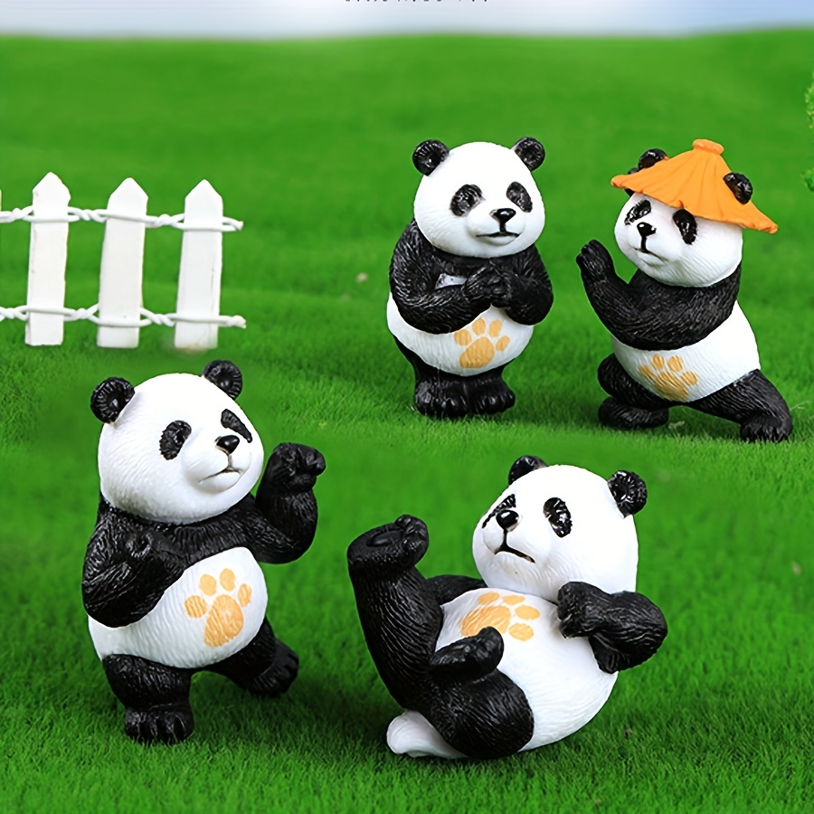 8pcs mignon panda micro paysage bonsaï plantes succulentes mini