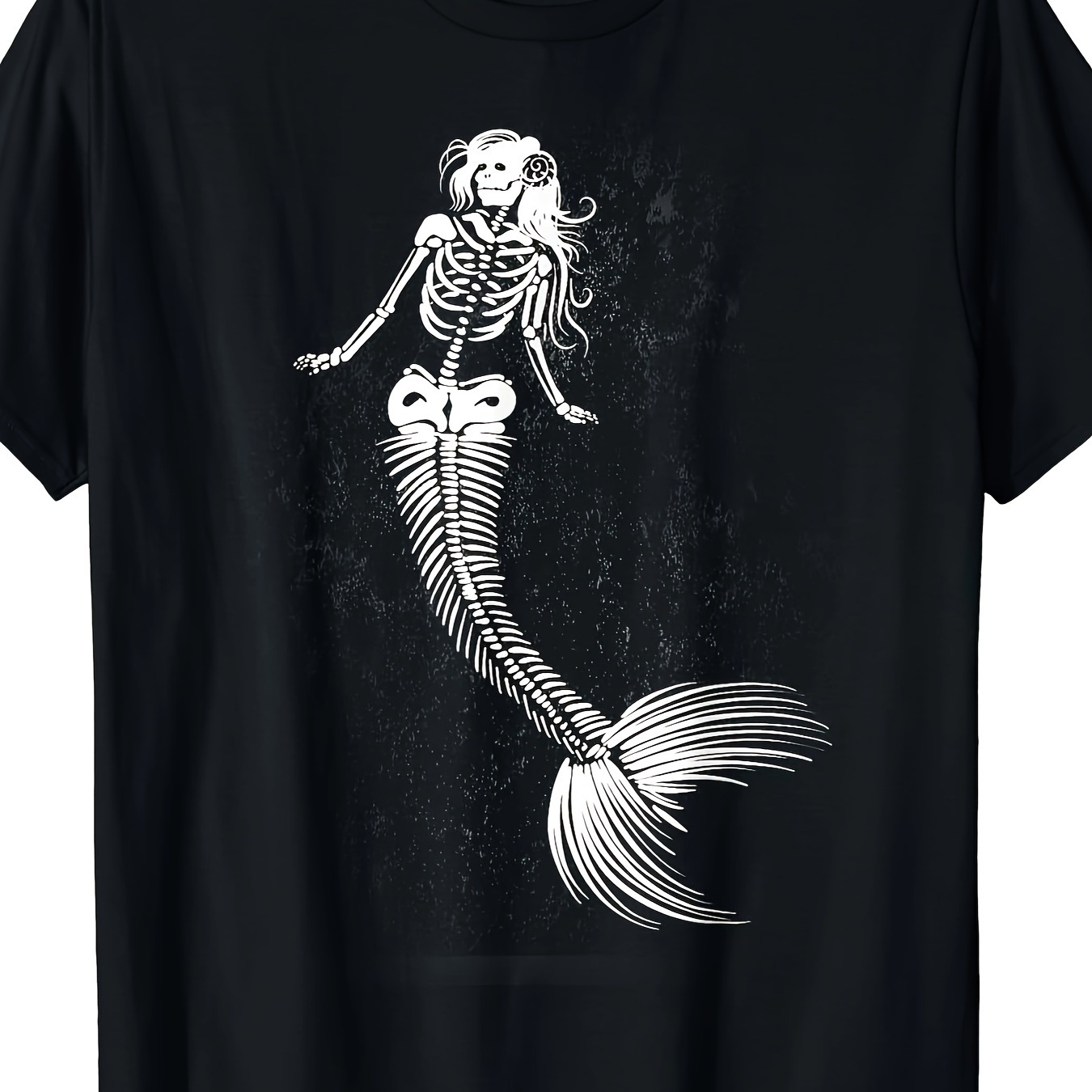 

Funny Mermaid Skeleton Gift Cool Scary Diy Costume T-shirt - 220g Cotton T-shirt, 10, 000 Links