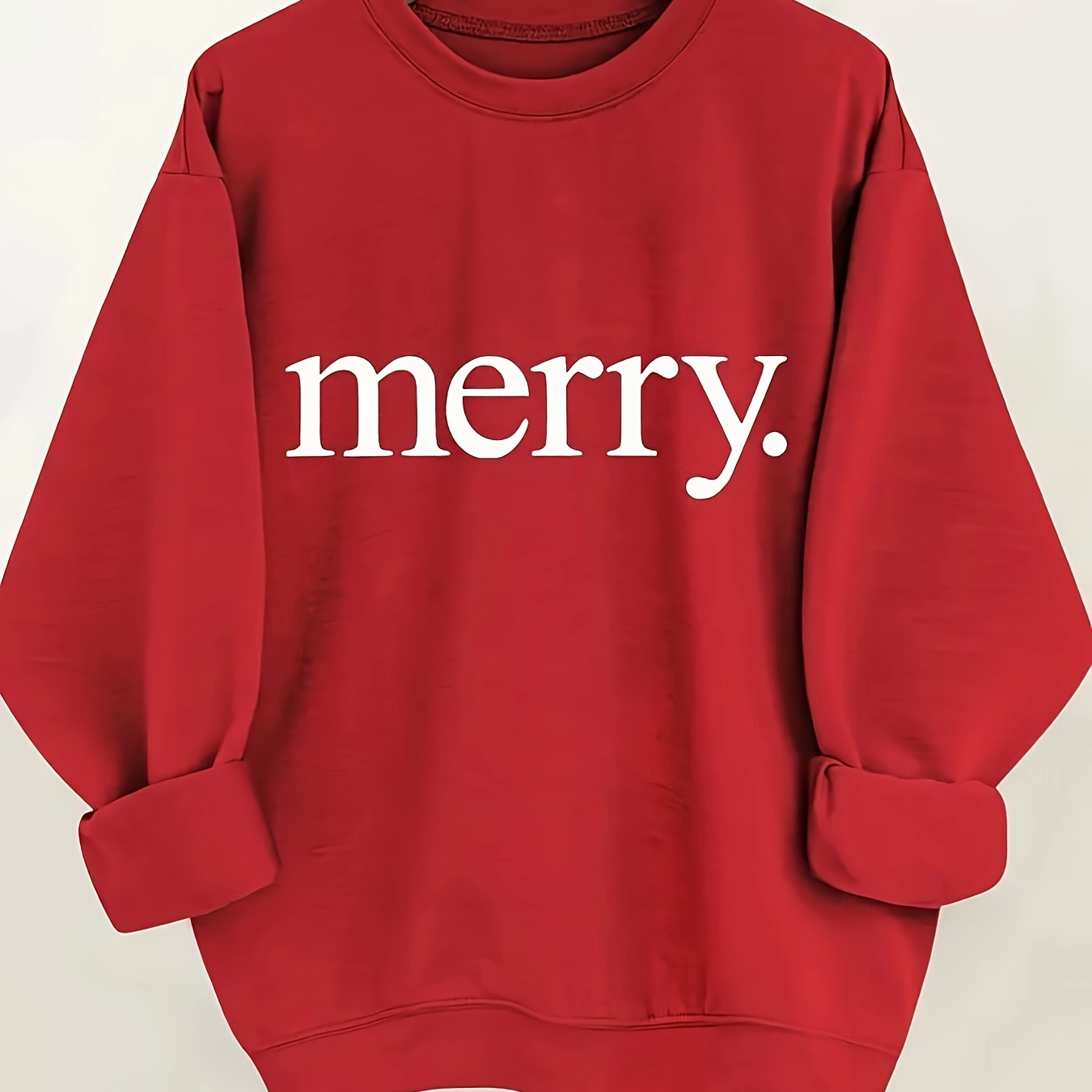 

Christmas-monogram, Round Neck Printed Long Sleeve Casual Sweatshirt, Fashion Women's, Autumn And Winter