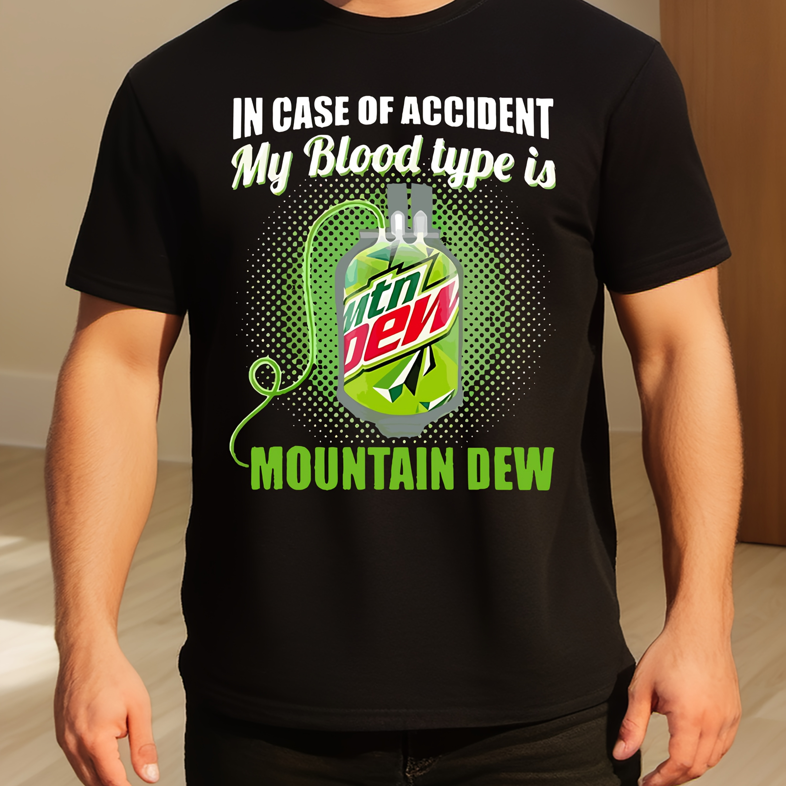 

Men'- T- Humorous Dew Graphic - , Tee