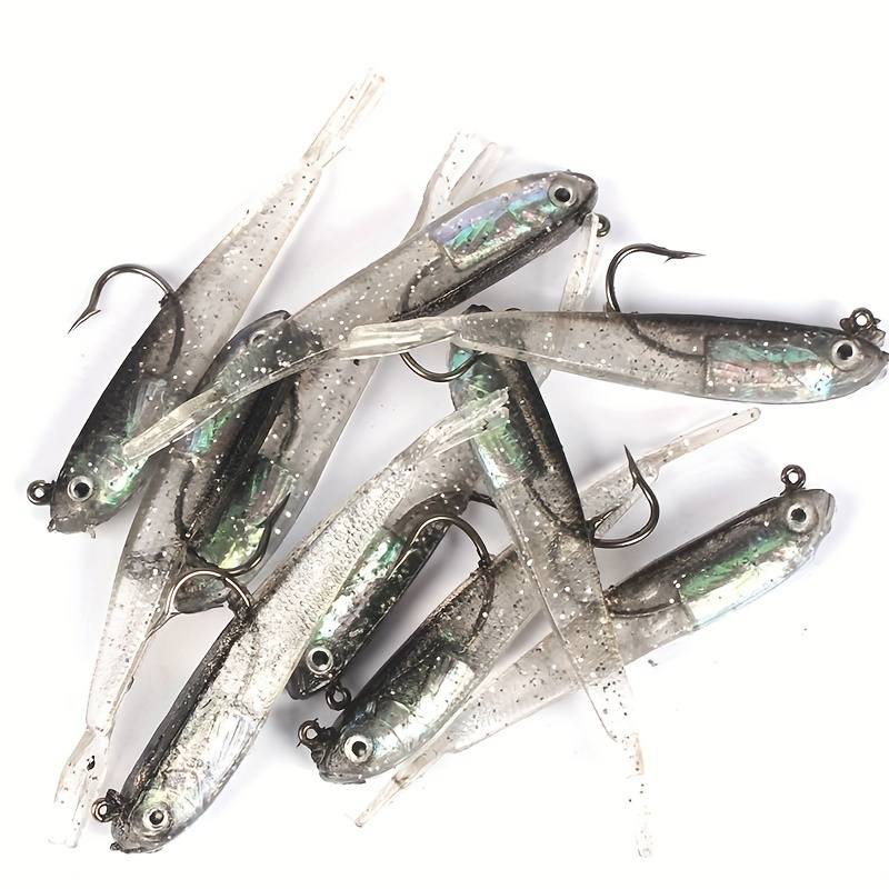 5/10/15PCS Luminous Soft Bionic Fishing Lure Slow Sinking Bionic