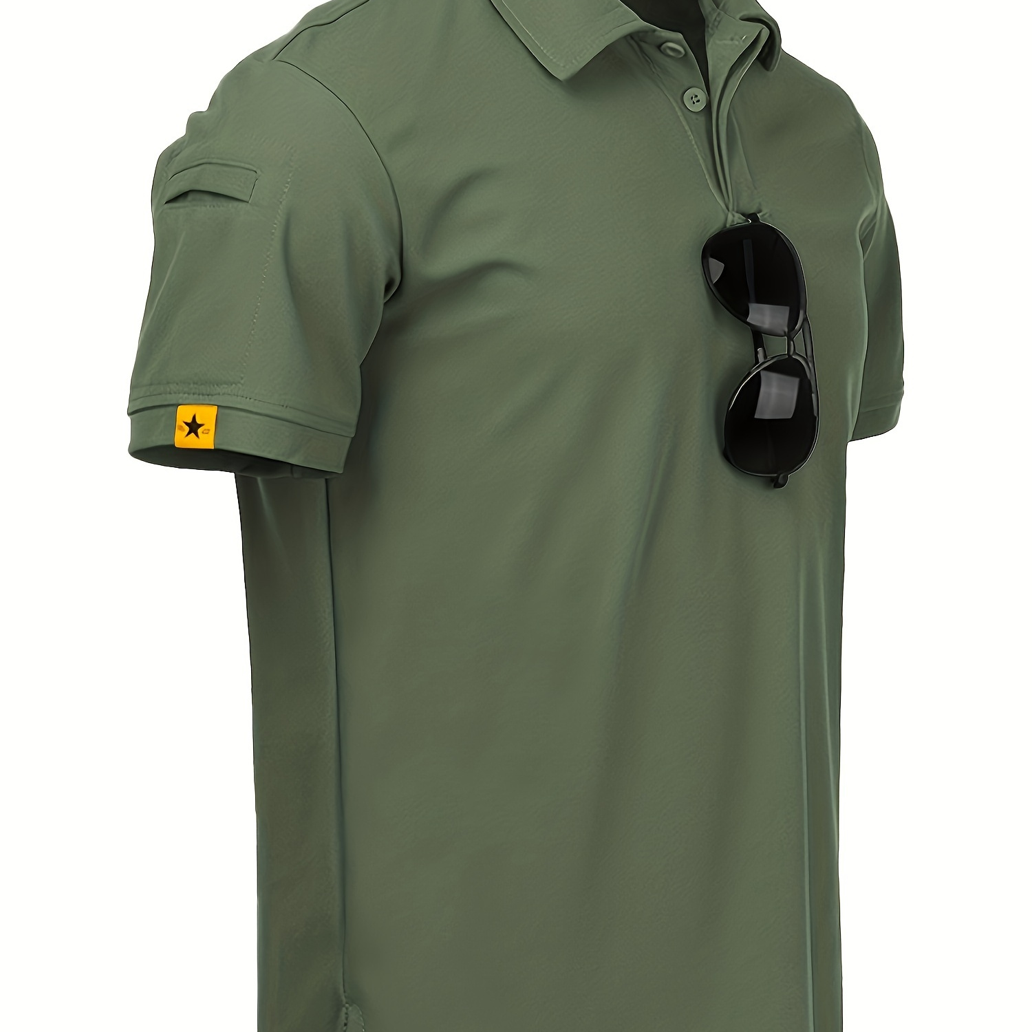 

Men's Solid Short Sleeve Golf T-shirt For Business Outdoor Sports