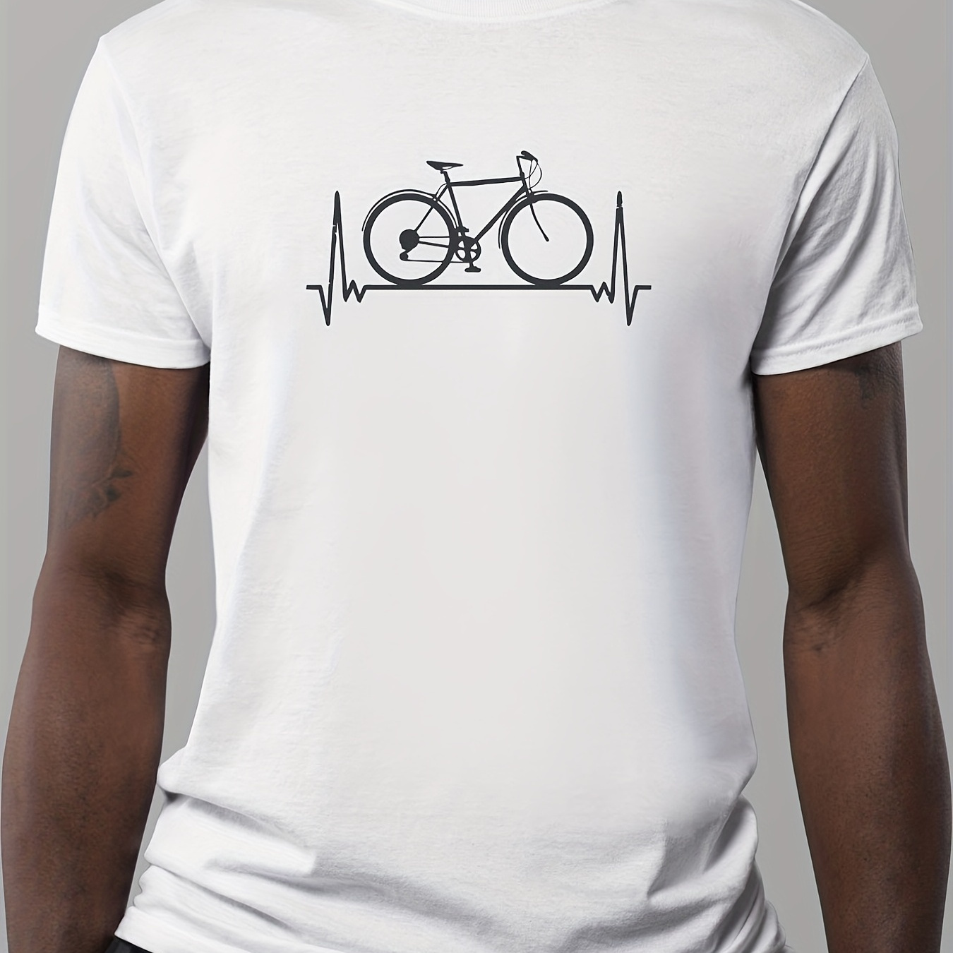 

T-shirt Chic Et Confortable Pour Hommes Imprimé Vélo Avec Graphisme, Vêtements D'extérieur D'été Pour Hommes, Vêtements Pour Hommes, Hauts Pour Hommes, Cadeau Pour Hommes