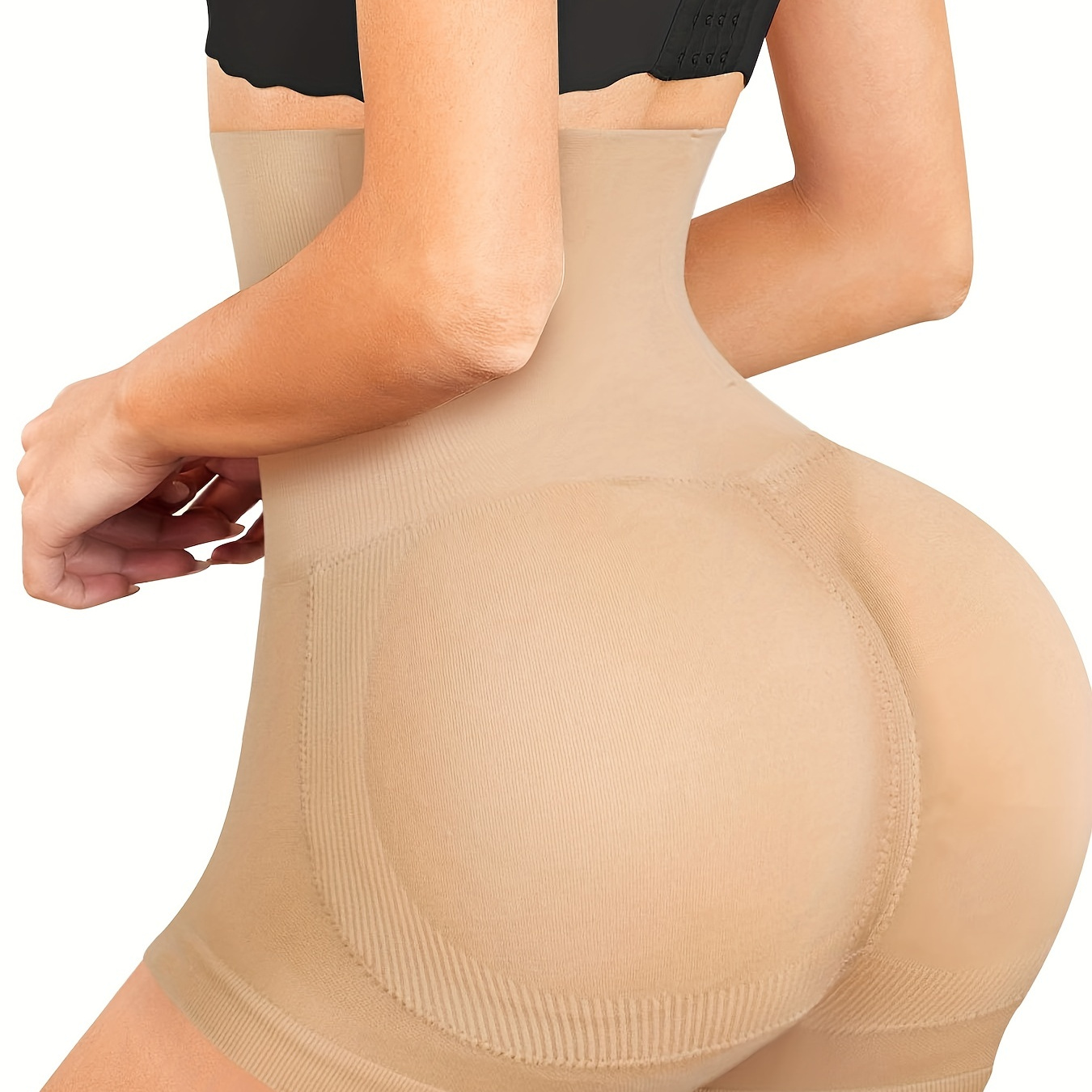 Butt Lifter Padded Shapewear High Waist Hip Enhancer Pads Shorts, Women Seamless Tummy Control Panty Briefs, Women's Activewear