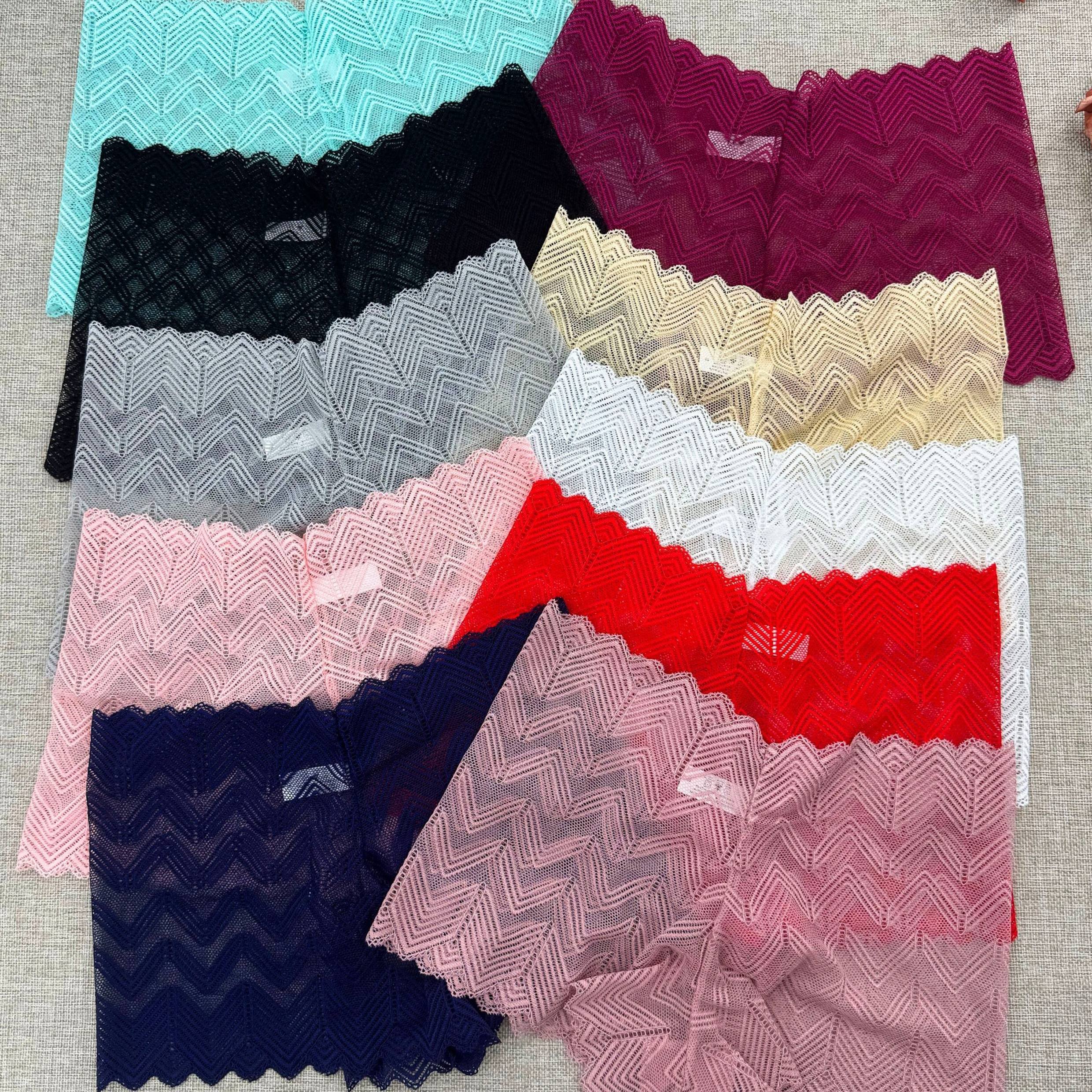 

10pcs Floral Lace Semi Sheer Boyshort Panty, Intimates Boxer Shorts, Women's Lingerie & Underwear