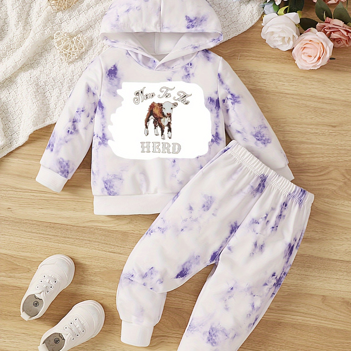 Toddler Baby Girls Fashion Tie dye Hooded Pullover - Temu
