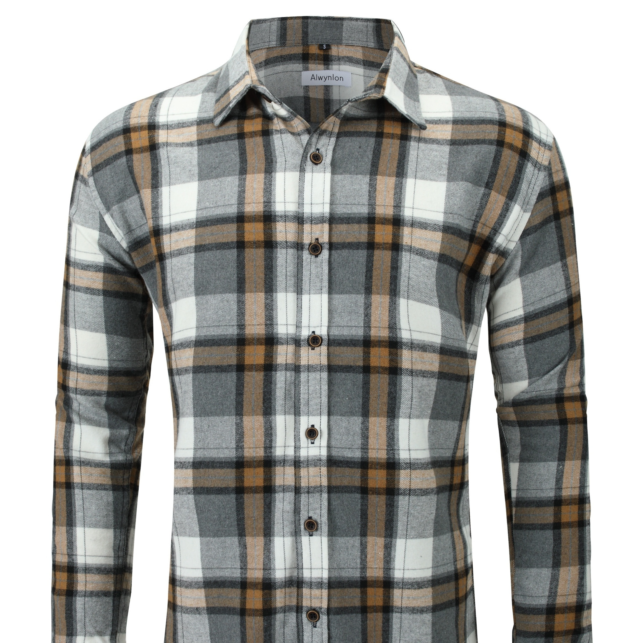 Plaid Print Men's Casual Flannel Button Up Long Sleeve Shirt, Men's Clothes For Spring Autumn, Tops For Men