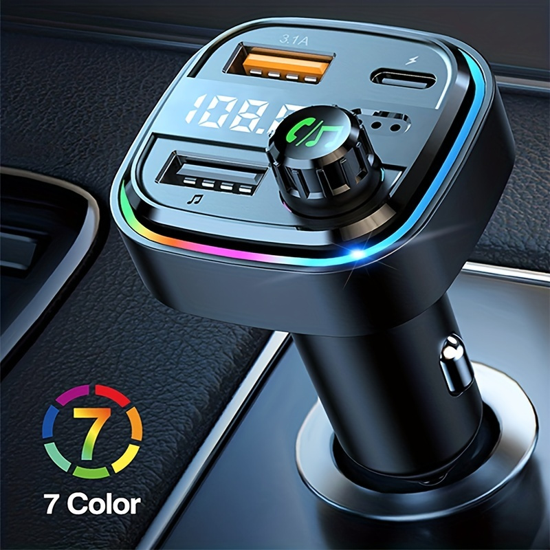 BT Car MP3 Player Charger, Multifunctional Car Fast Charging Charger