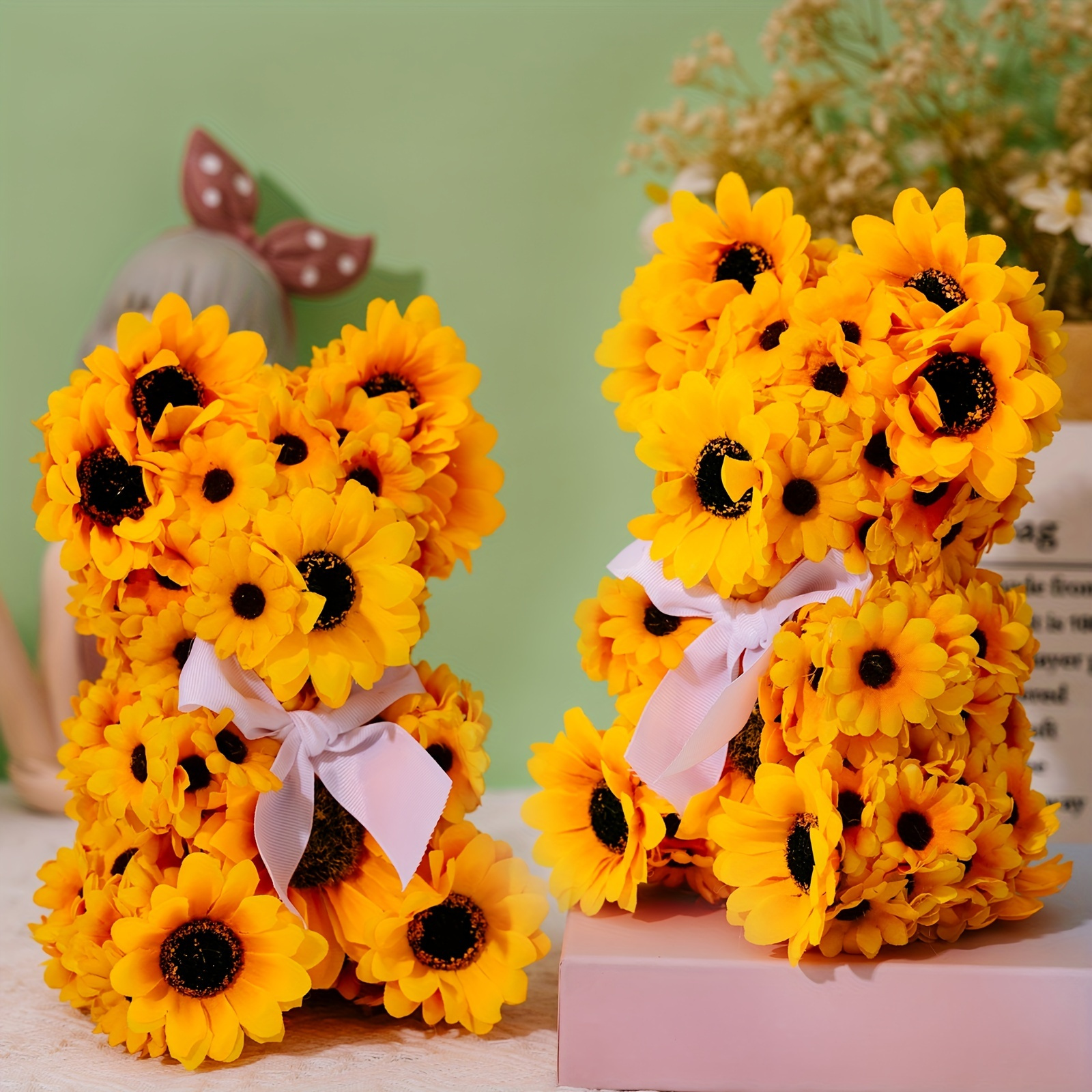 Giant Sunflowers Artificial Flowers 7 Forked Sunflowers 2 Bunch Sunflowers