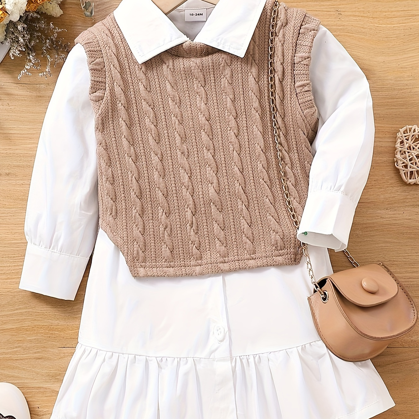 

2 pièces filles : Gilet + à longues à , Vêtements , Vêtements d'extérieur