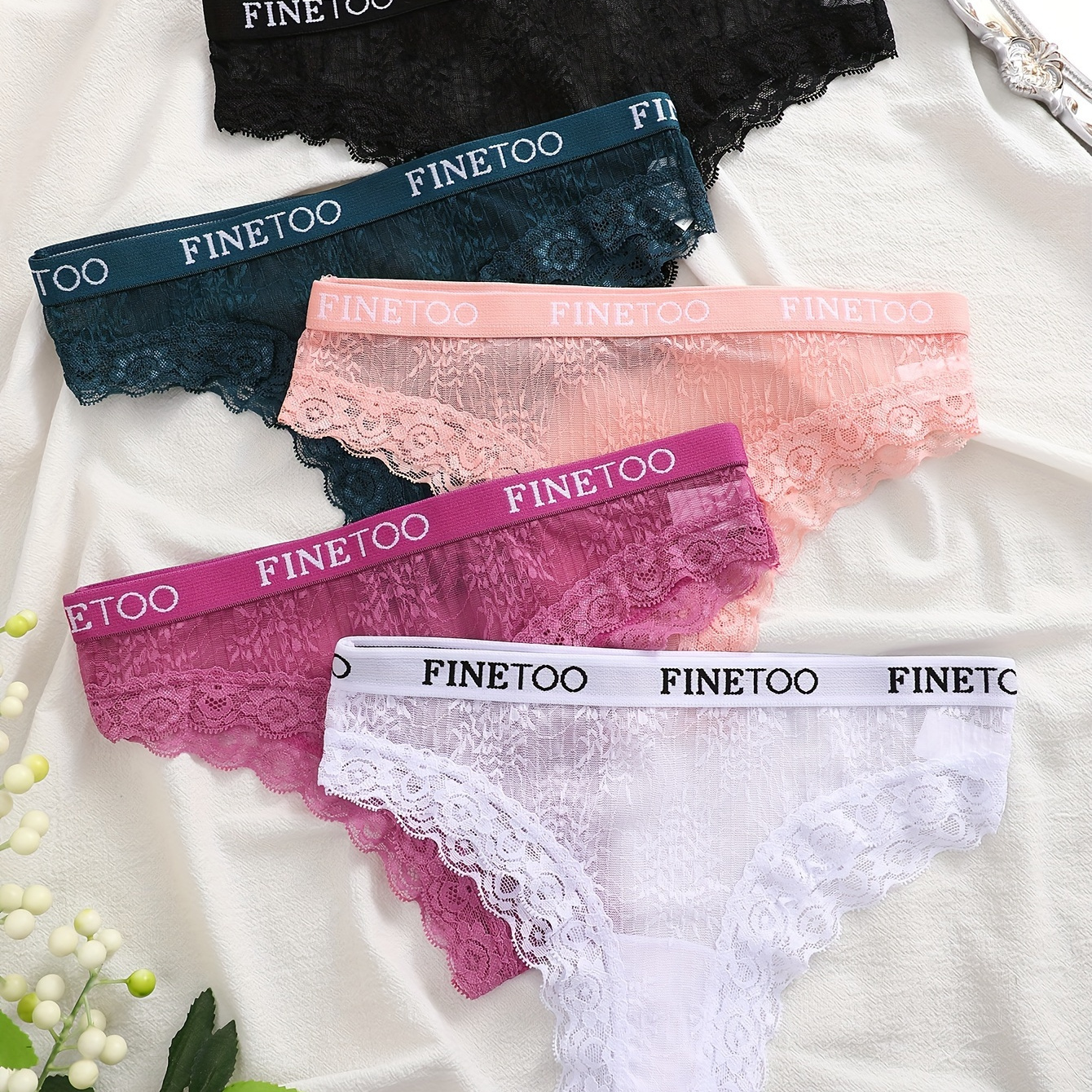 

5pcs Briefs For - , - Letter Waistband & , For & Nights