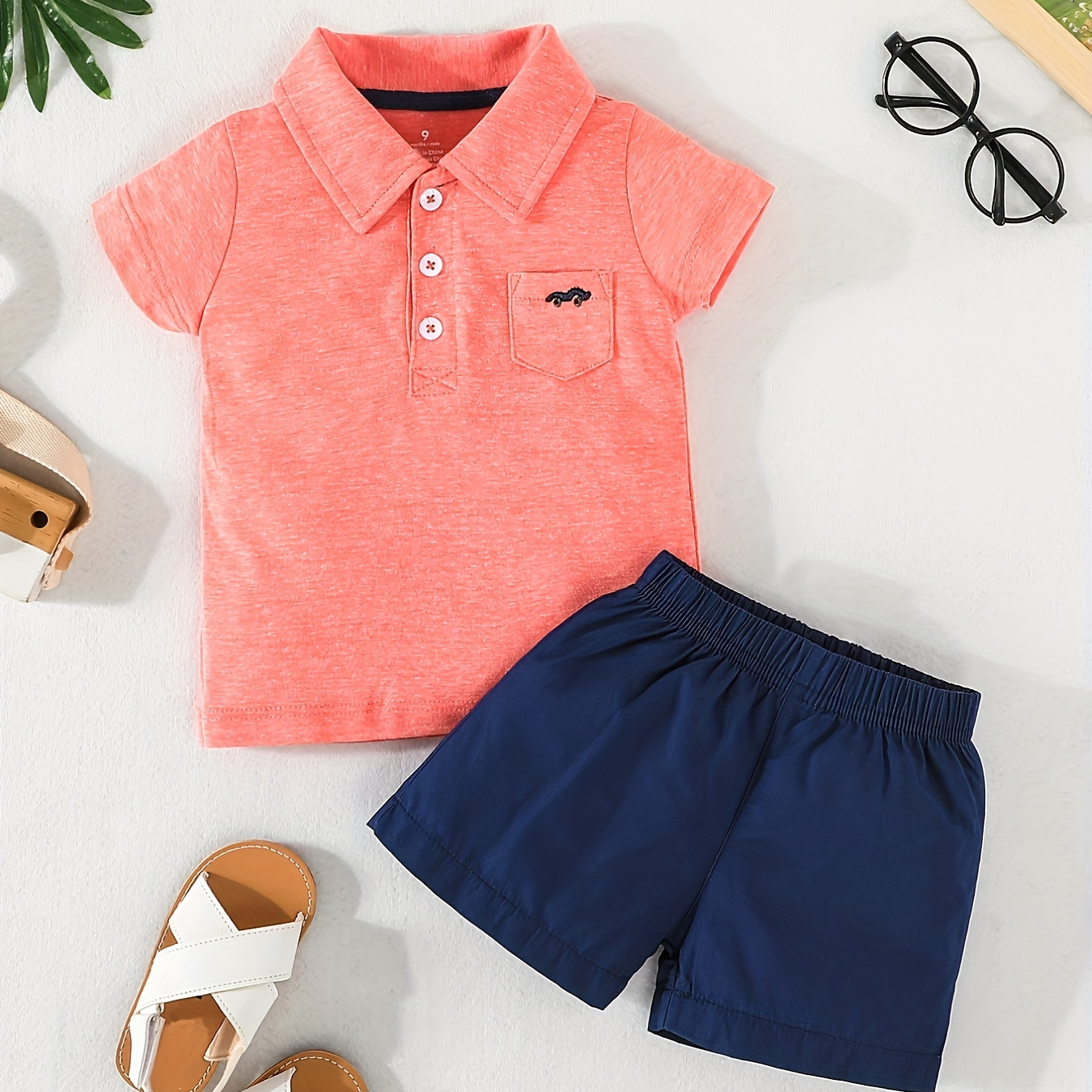 

Ensemble chemise et Short à manches courtes pour bébés garçons, 2 pièces