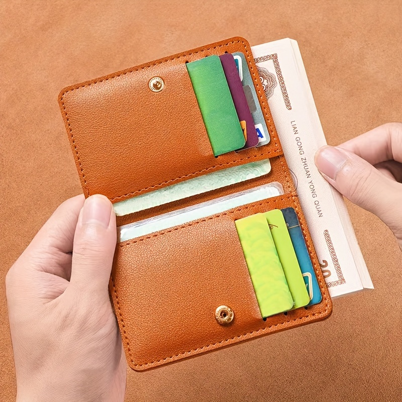 1pc Trendy Simple Coin Card Holder Funda Tarjeta Crédito - Temu