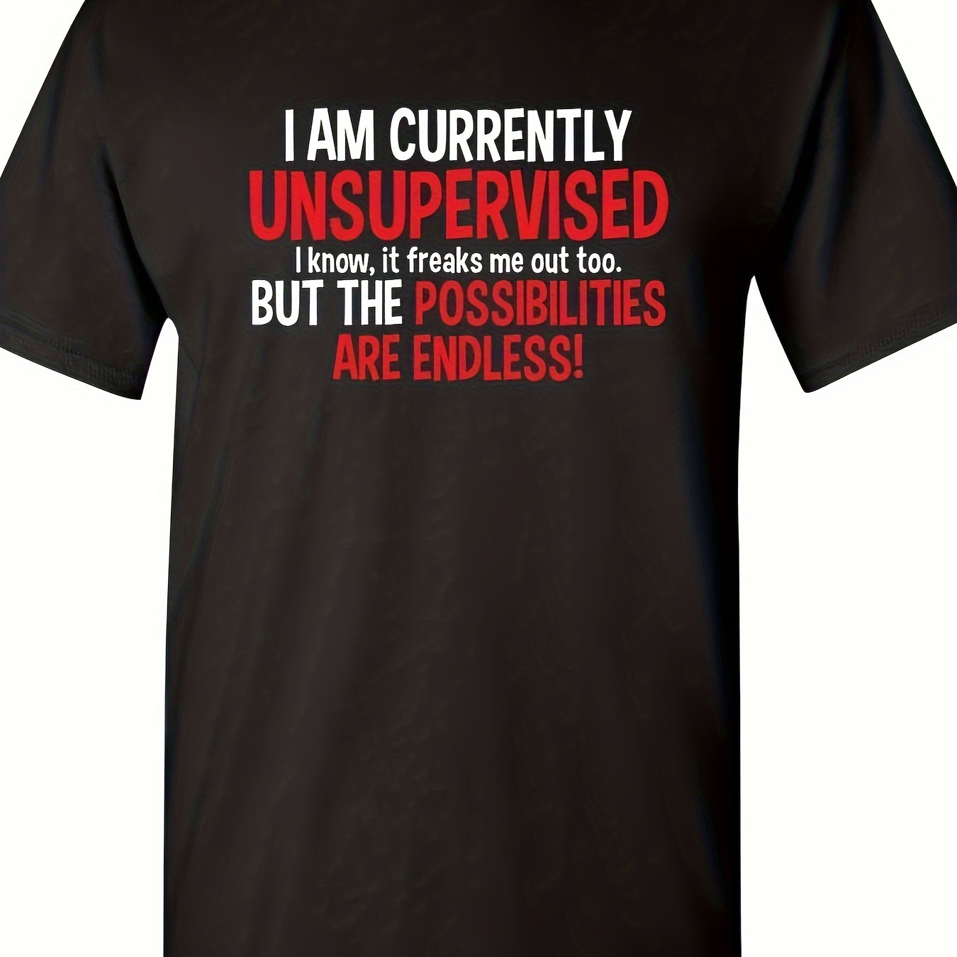 

I'm Currently Unsupervised Novelty Graphic Sarcastic Funny T Shirt