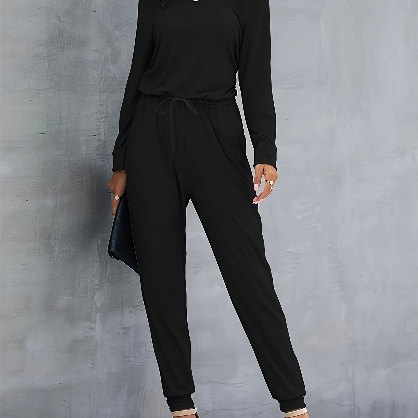

Off Shoulder , Long Sleeve Cinched Waist For & Fall, Women's Clothing