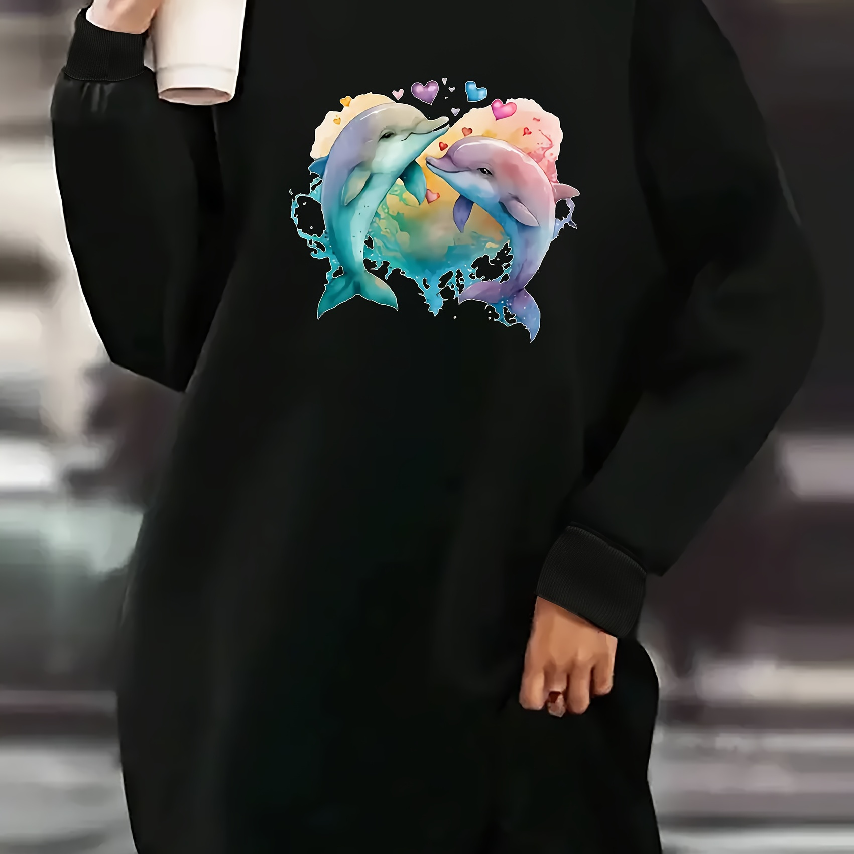 

Sweatshirt Élégante à Imprimé - , Lavable en , Parfaite /Hiver