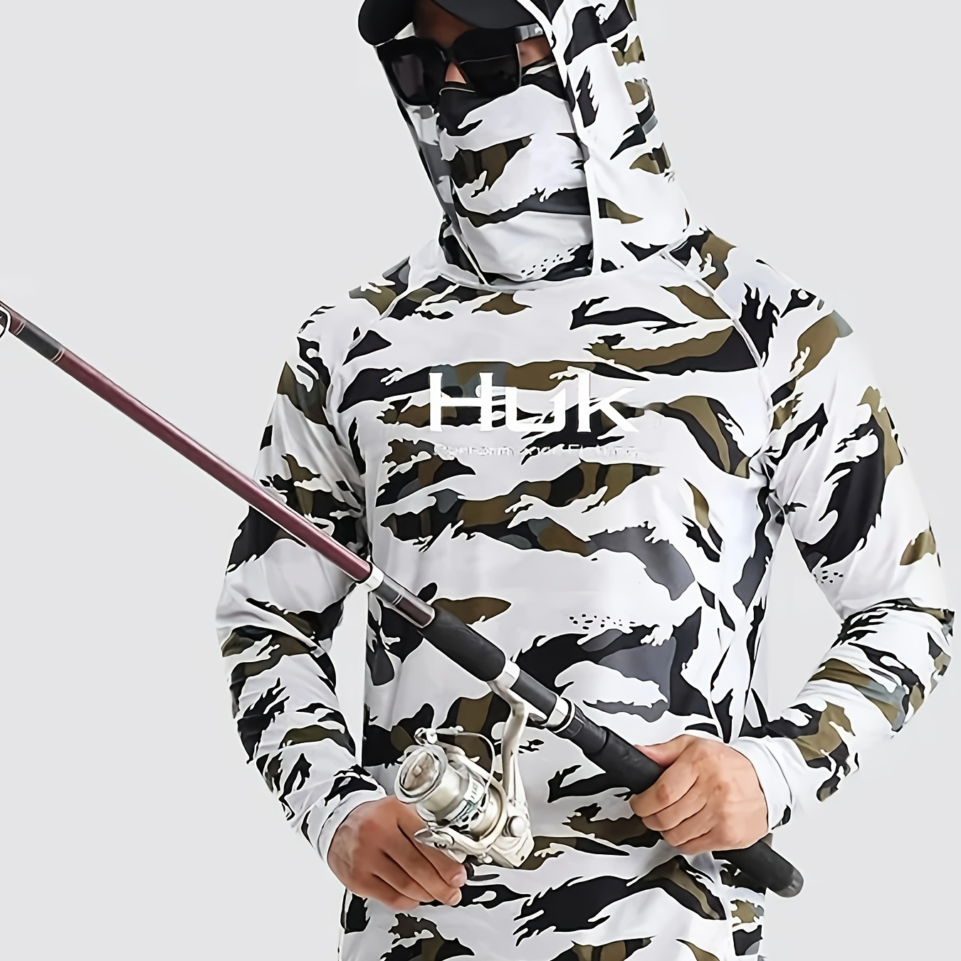 TEMU Fishing Hoodies Summer Outdoor Angling Jerseys Breathable Angler Clothing Men Long Sleeve Fishing Shirts Tops