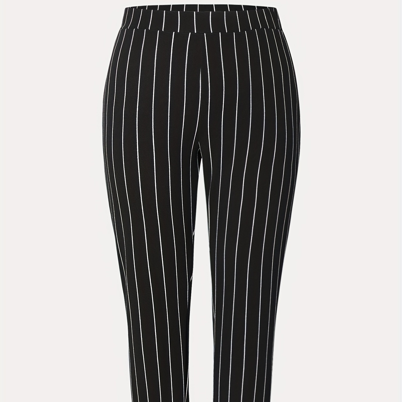 

Plus Size Striped Pants, Waist Pants For & Fall, 's Plus Size Clothing