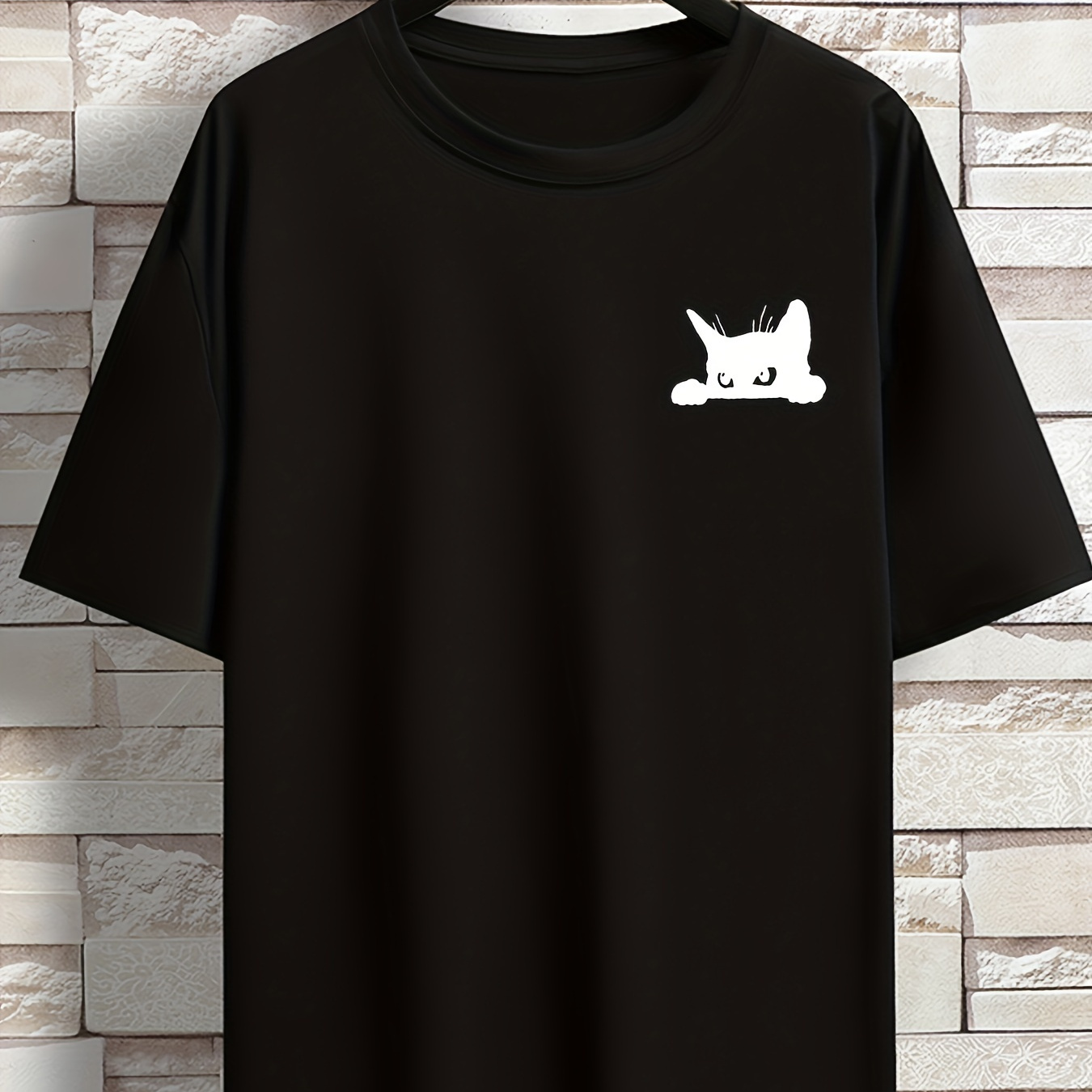 

Boy's Creative Cat Print Kitty Cutie Casual Short Sleeve Crew Neck T-shirt Top