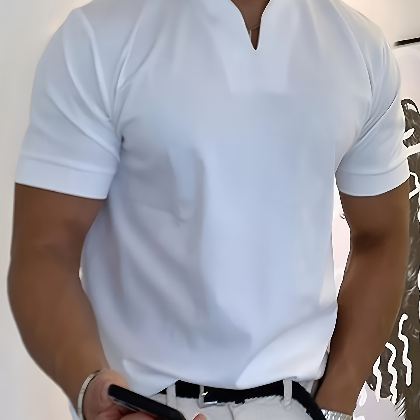 Men'S Vintage V-Neck T-Shirt