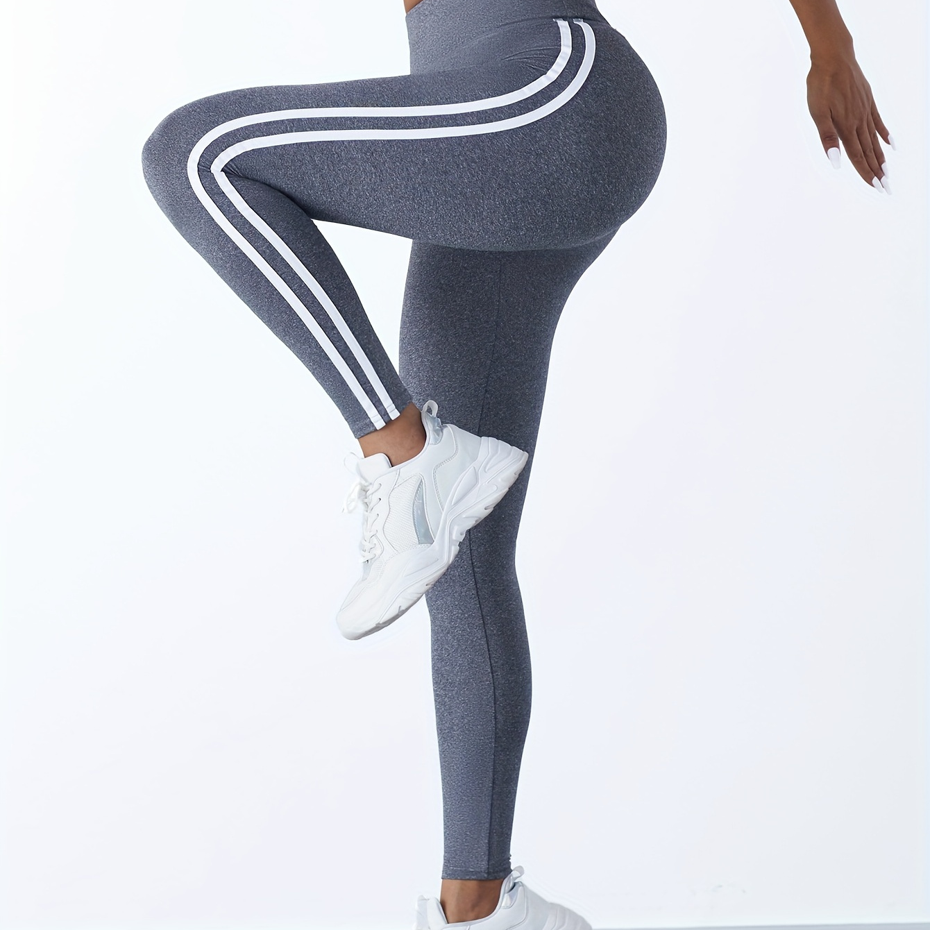 

Slim & Sculpt Your Butt With Solid Color Cropped Yoga Leggings - Sports Fitness, Running & High Stretchy Pants!