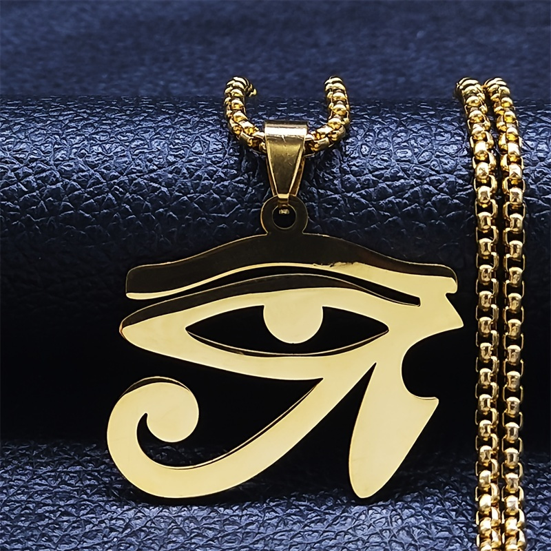 Fashion Ancient Egypt Eye Of Horus Life Key Pendant Necklace,trendy Classic  Amulet Jewelry Gift For Men And Women - Temu