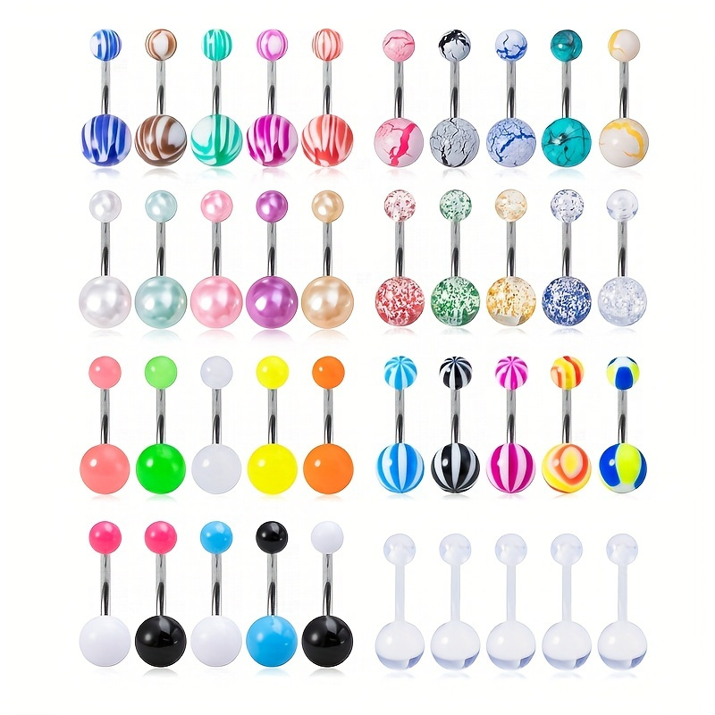 Plastic belly hot sale button piercing