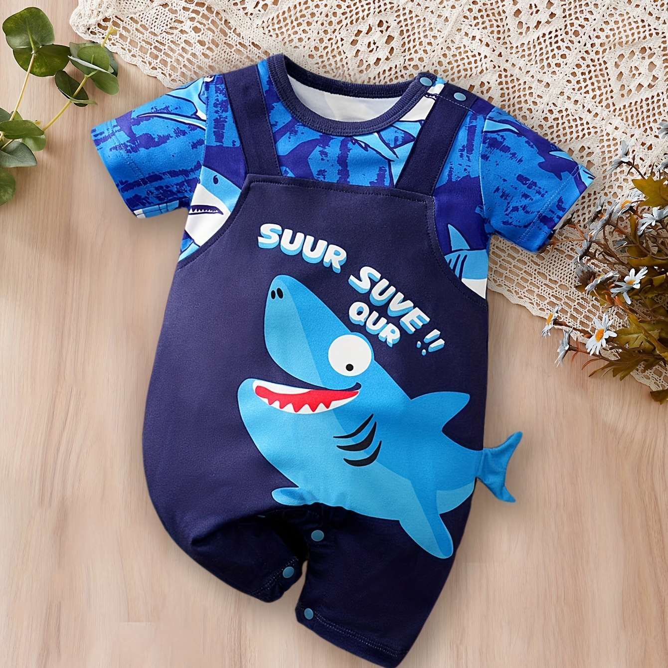 Baby Clothes Short Overalls Baby Boy Blue Overalls Baby Boy's Cute