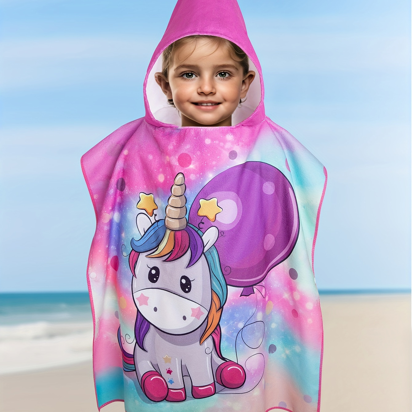 

1-10 Years Old Virtual Summer Baby Kids Bathrobe, Sports Quick-drying Absorbent Towel