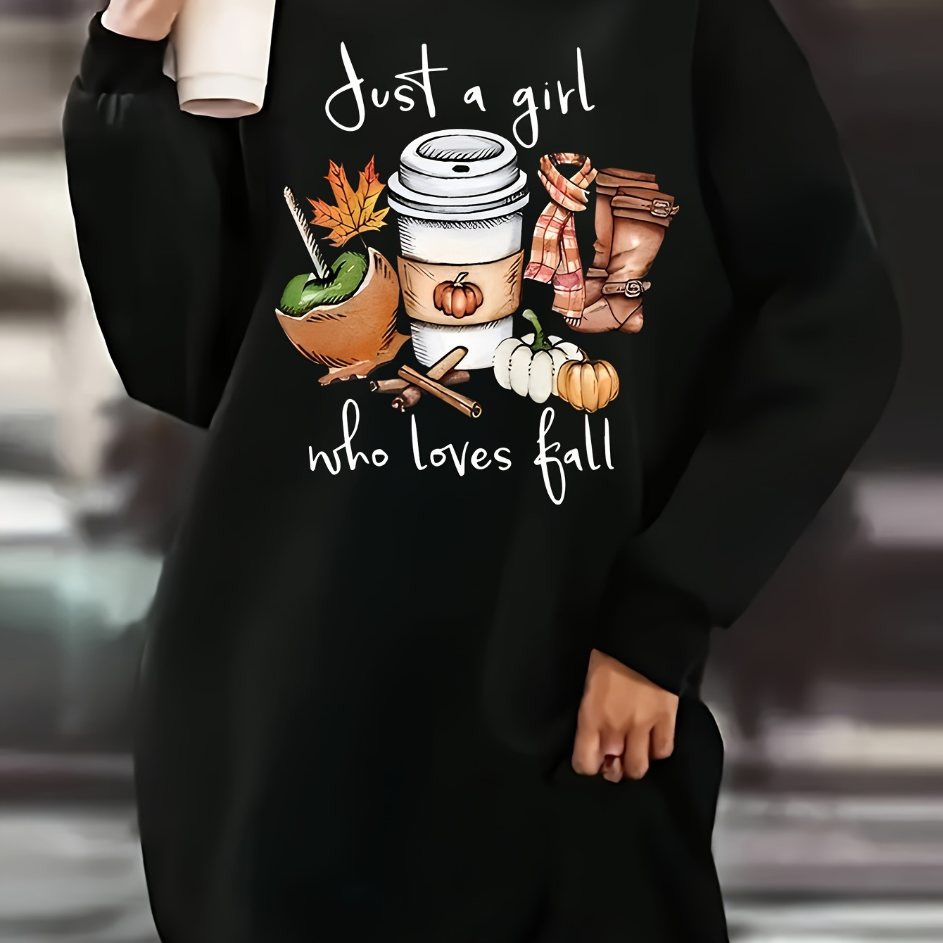 

Women's Graphic Sweatshirt - Long Sleeve , For Fall &