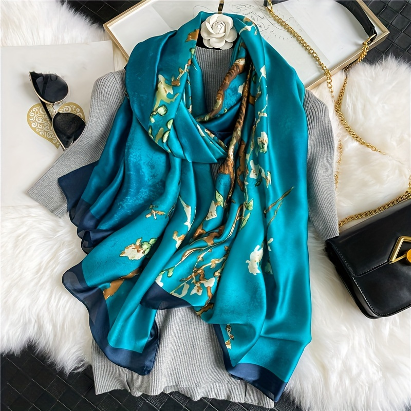 Almond Blossom Cashmere and Silk Scarf by Chan Luu | Almond Blossom